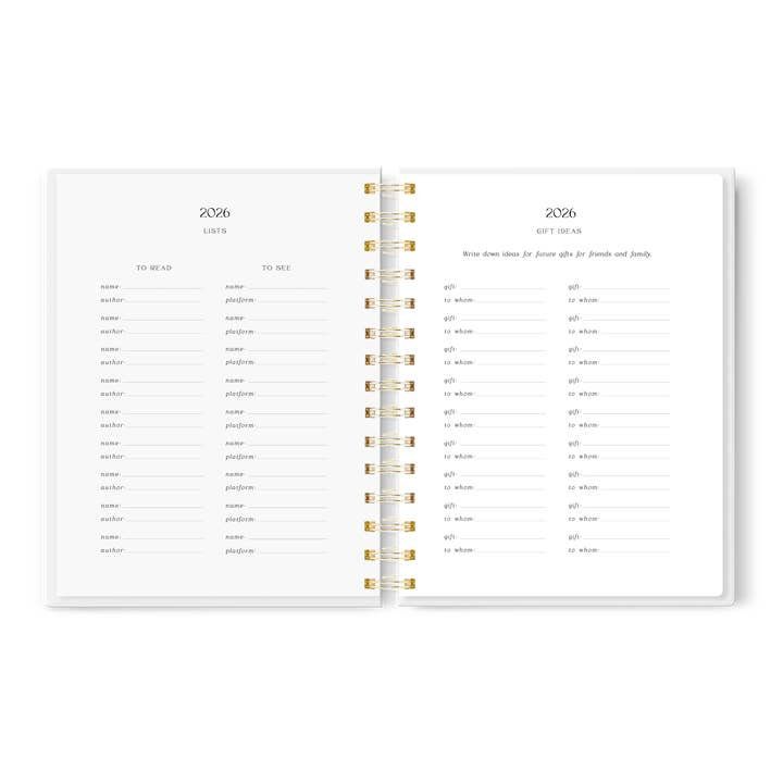 Love & Story Design - Wholesale Planner - Spiral A6 Planner 2026 Meadow11