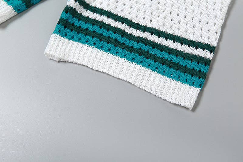 MB Fashion Wholesale - Wholesale Top & Short Set (NOT Loungewear) - Women's - MB FASHION Knit Cardigan and High Waist Shorts Set 3071 LY17