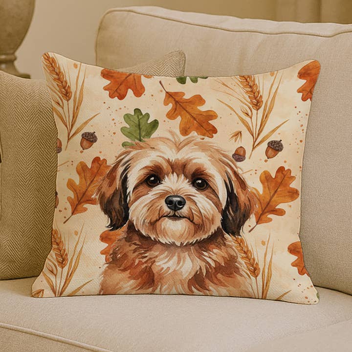 Sable Havanese Heirloom Fall Pillow 14x14 WDK7869 for wholesale by Caroline's Treasures