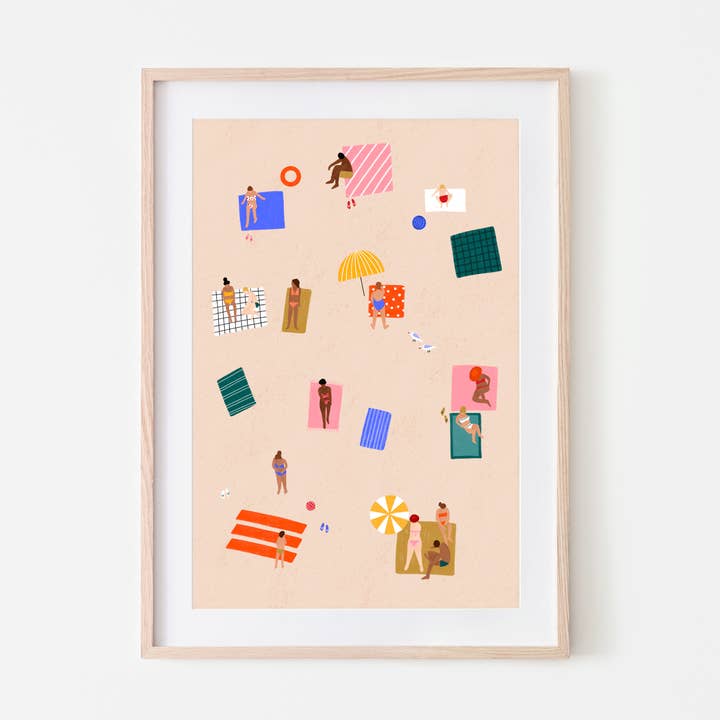 The Beach - Impressão artística por atacado de Bea Müller