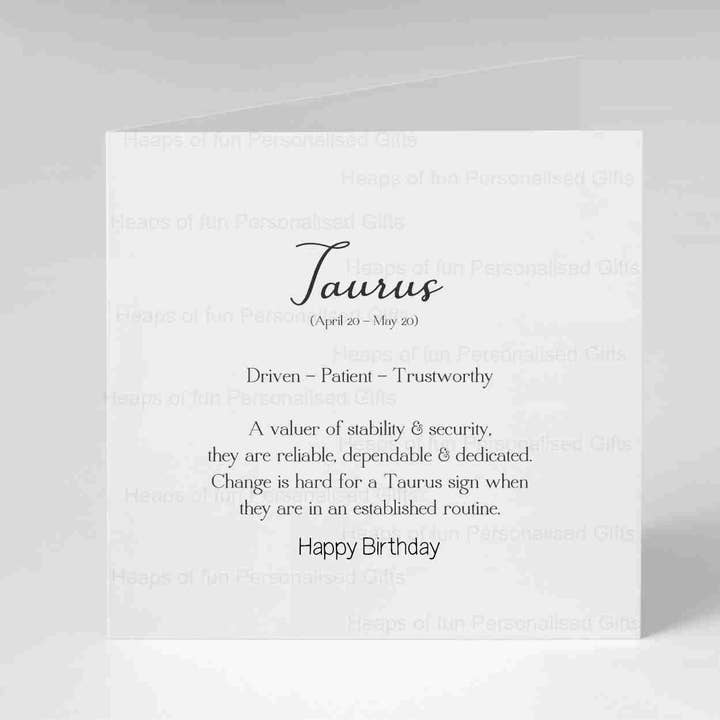 HEAPS OF FUN – wholesale Birthday card – Tarus Definition Birthday Card