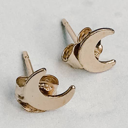 Moon Studs for wholesale by MPWR Jewelry