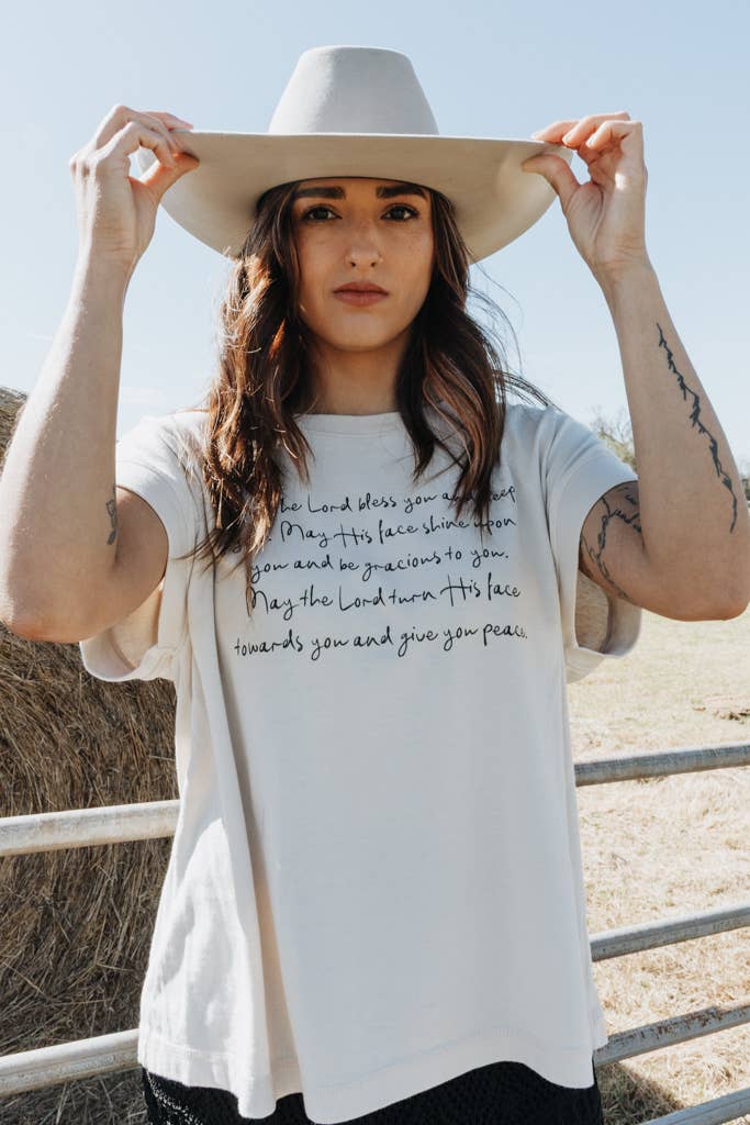 Crowned Free - Wholesale Screen Printed T-Shirt - Women's - May The Lord Bless You Tee9