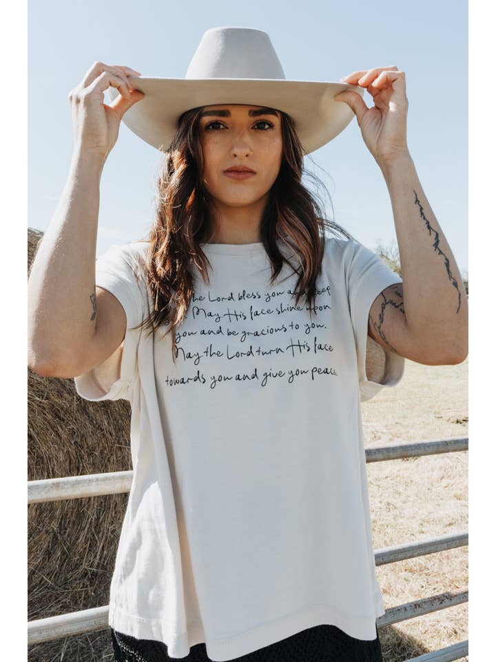 Crowned Free - Wholesale Screen Printed T-Shirt - Women's - May The Lord Bless You Tee9