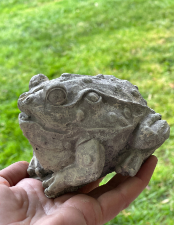 Backyard Stone Art – Ornamento/decoração ao ar livre por atacado – Estátua de Jardim de Sapo de Betão, Jardim do Sapo de Pedra,9