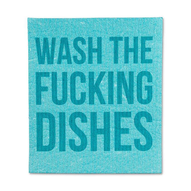 Abbott - Wholesale Dishcloth - S/2 Wash the Dishes Dishcloths-6.5x8"L2