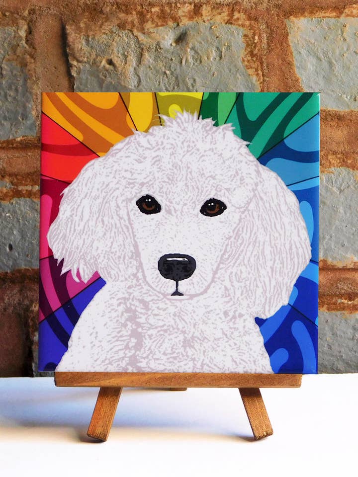 Puddel Hvid Keramisk kunst Tile for engroshandel hos Sabyloo