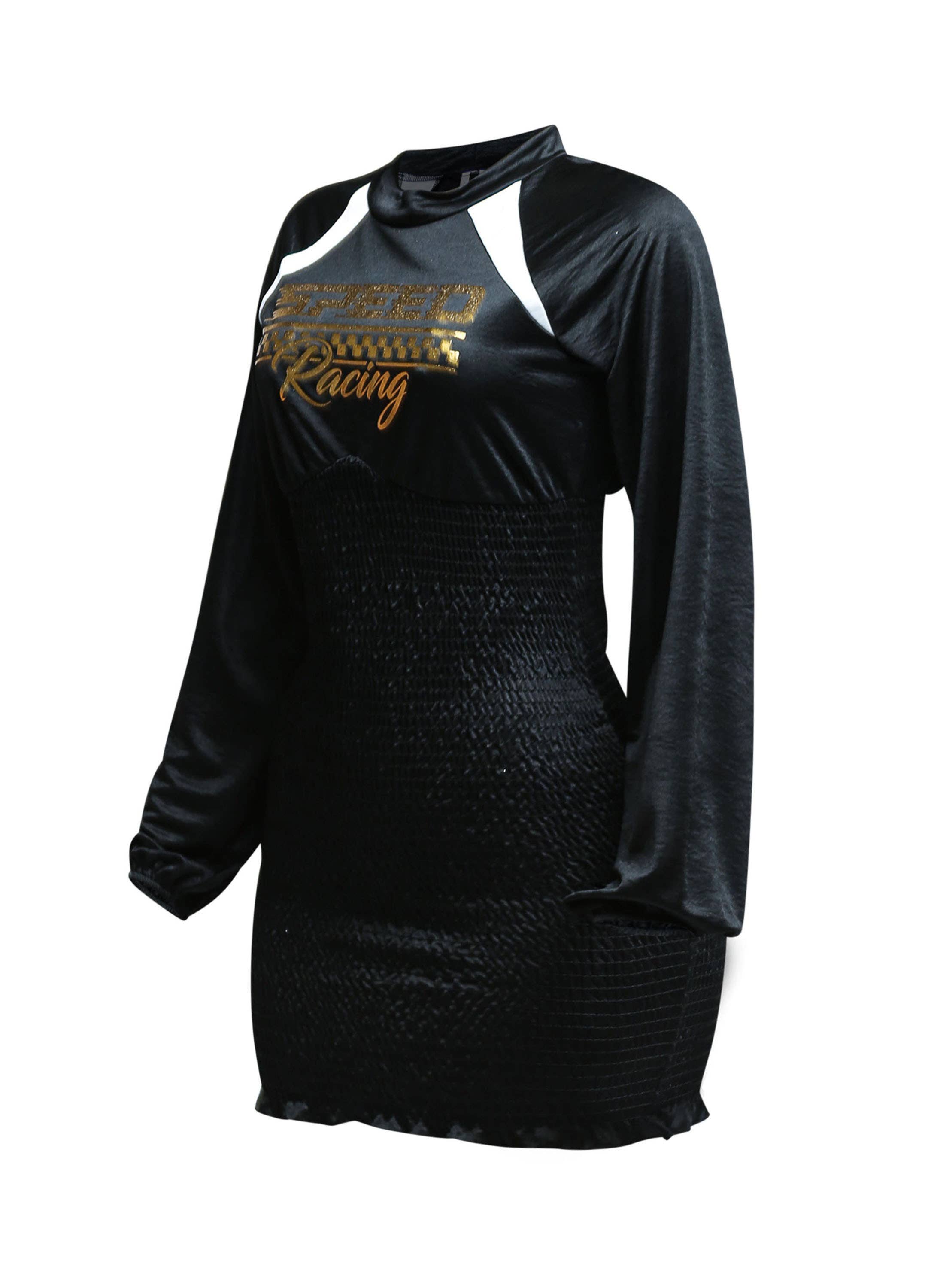 K Too - Wholesale Dress - Women's - Smocking body satin dress1