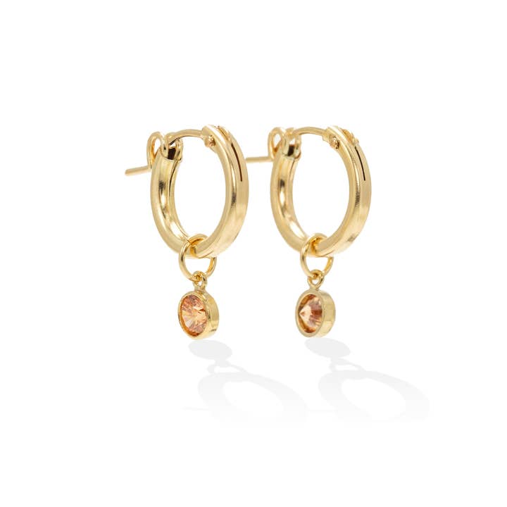 Lover's Tempo Jewelry - Wholesale Hoop Earrings - Birthstone Gold-Filled Hoop Earrings9