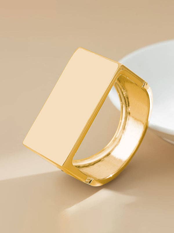 Sheer Trend – Engroshandel Manchetarmbånd – Geometrisk ensfarvet armbånd tilbehør3