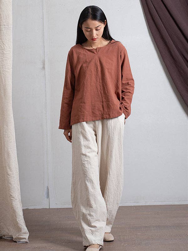 UZ Wholesale Store - Wholesale Pants - Women's - Simple High Waisted Solid Color Wide Leg Pants15