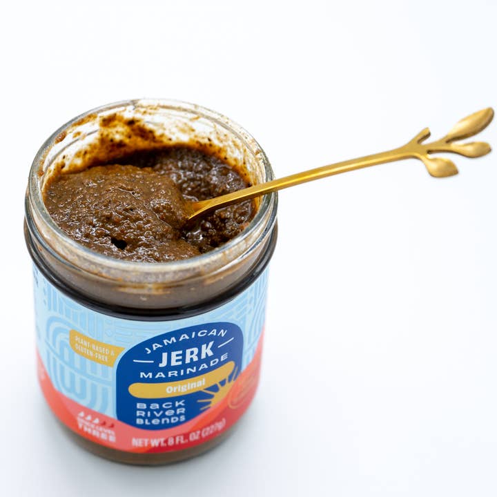 Backriver Blends – wholesale Marinad – Original Jamaicansk Jerk Marinad - 8 oz, 212 ml, Glasburk