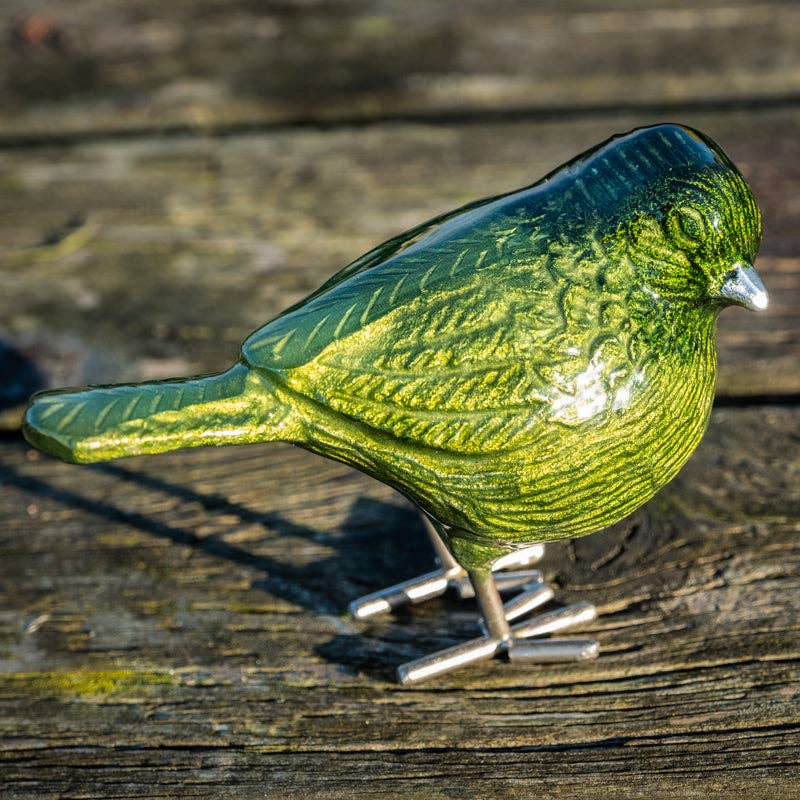 Tilnar Art - Wholesale Decorative Figurine - Brushed Lime Bird 12.5 cm8
