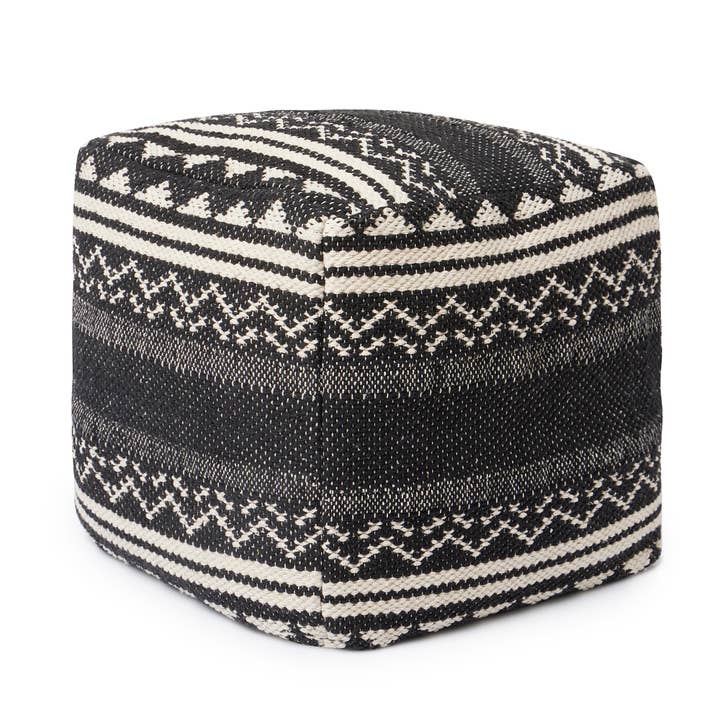 · REDEARTH · STUFFED Pouf 100% Cotton (17.5"X17.5"X17.5") for wholesale by REDEARTH