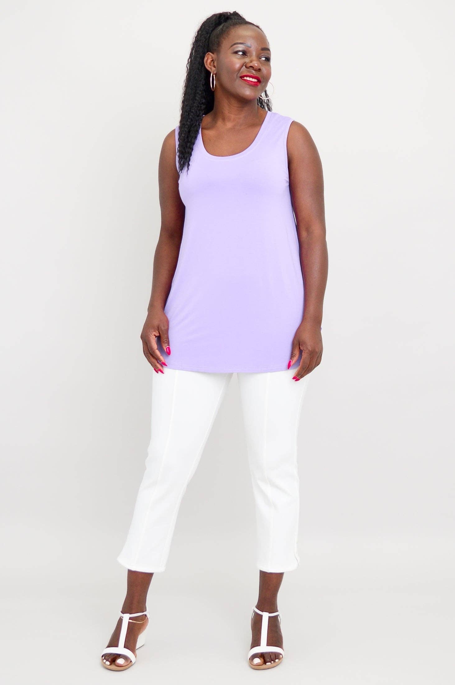 Blue Sky Clothing Co LLC - Vendita all'ingrosso Tunica - Donna - Jazz Tank, lavanda, bambù2