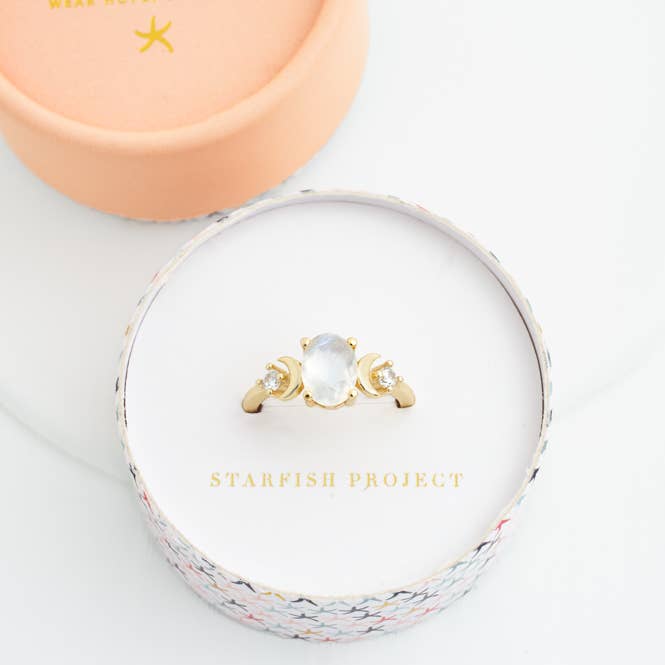 Starfish Project, Inc - Wholesale Multi-Stone Ring - Starlight Moonstone Ring2