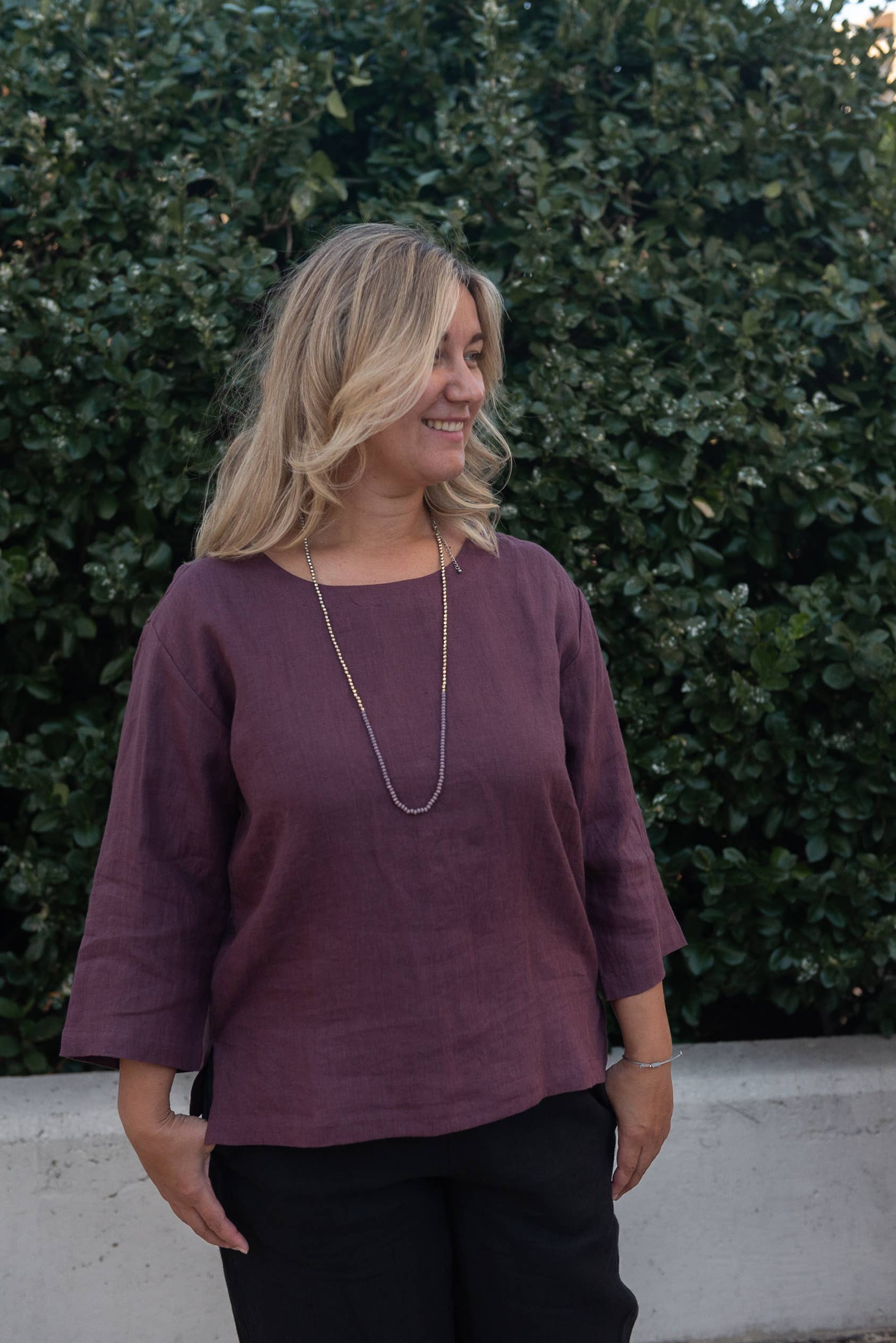 VIKOLINO - Vente Chemisier – femme - Top Bella en lin2