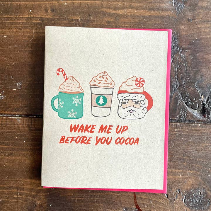 Papermain - Venta al por mayor Tarjetas de Navidad - Tarjeta de Navidad de chocolate caliente Before You Cocoa2