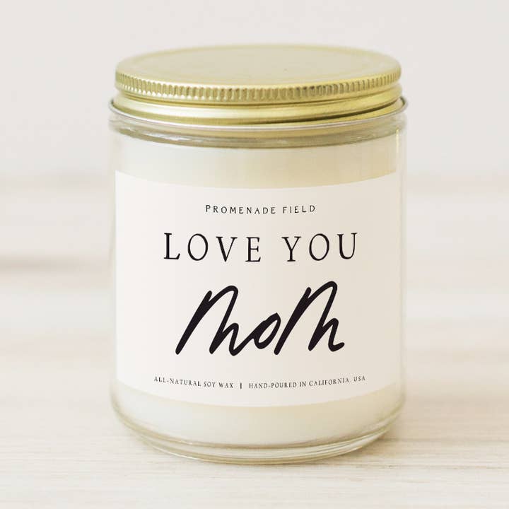 Love You Mom Soja-Kerze, Muttertagsgeschenk, Geschenk für Mama für den Großhandel von Promenade Field