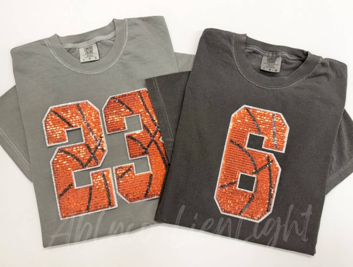 ABLNco - Wholesale Patch - Sequin Basketball Numbers Patch - Large 1