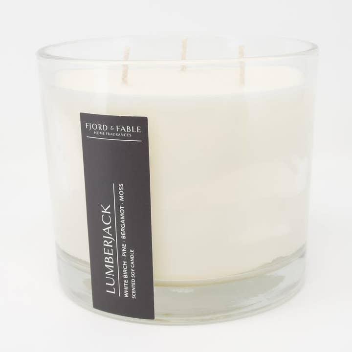 Vela de 3 pavios Lumberjack Giant por atacado de FJORD & FABLE