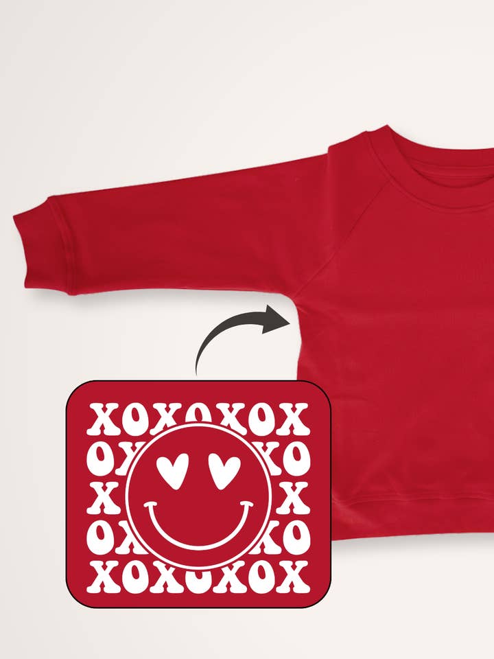 Gaia Baby Goods - Wholesale Sweatshirt - Kinderen - Hartjes Ogen Organisch Katoen Valentijn Baby Peuter Trui