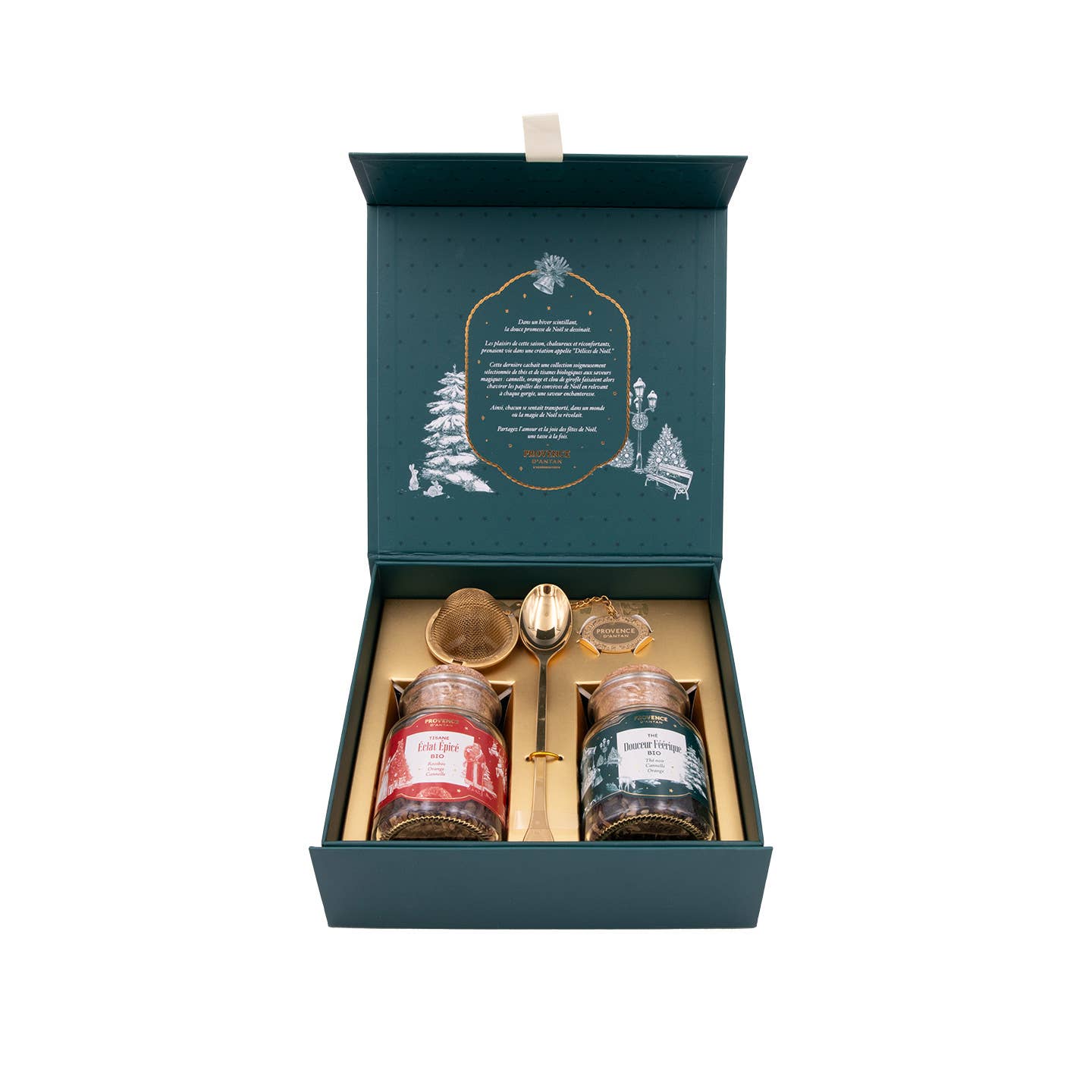 PROVENCE D'ANTAN - Vente Sachets de thé - Délices de Noël thé&tisane Bio* Vrac -  Coffret Magnétique1