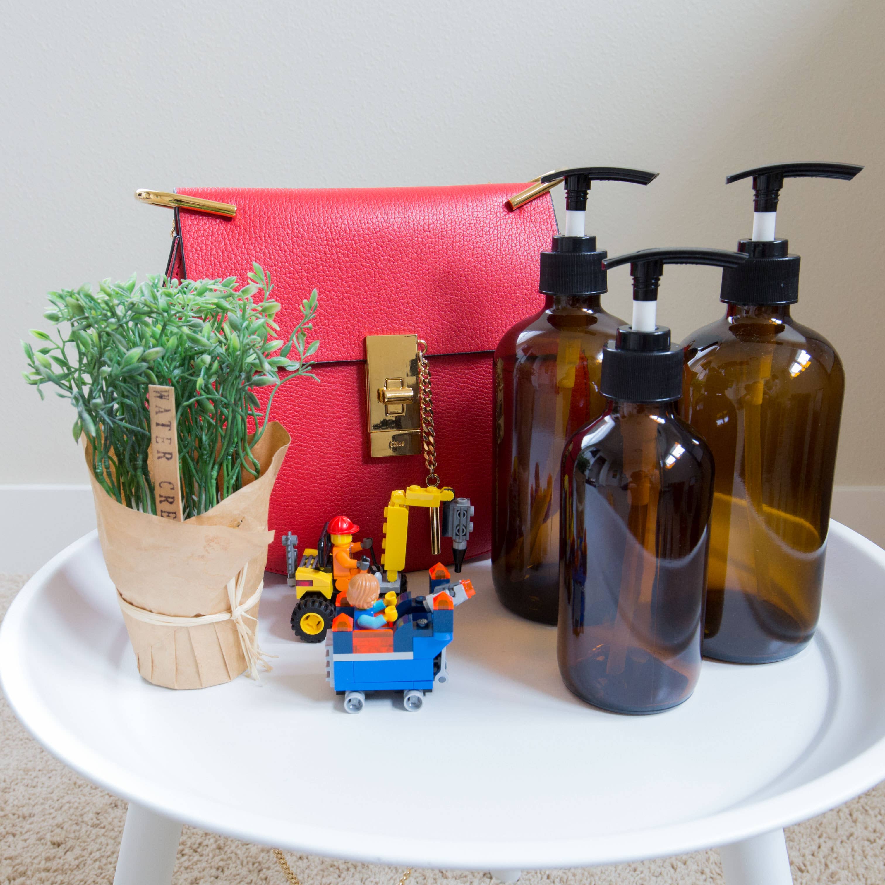 Youngever - Wholesale Spray Bottle - Youngever 6 Pack 16OZ 8OZ Empty Glass Pump Bottles - Amber2