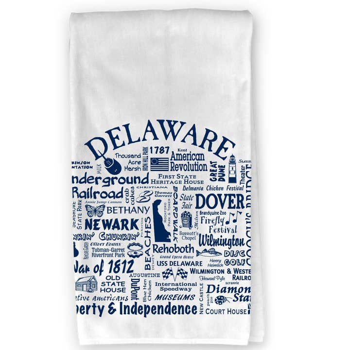 The Buffalo Works - Wholesale Tea Towel - Delaware Destination Kitchen Towel - Where Life Takes You0