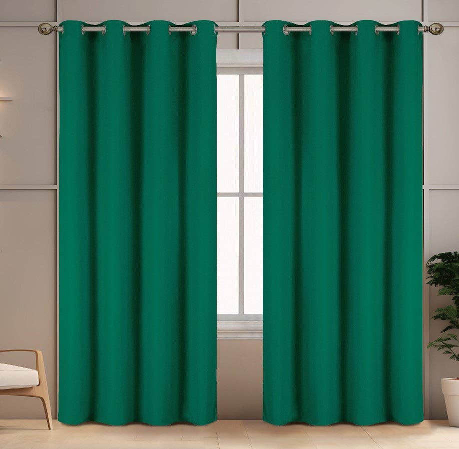 J&V TEXTILES – wholesale Curtain – 2 Pack - 55'' X 84'' Solid Thermal Blackout Panels (19 Colors)18