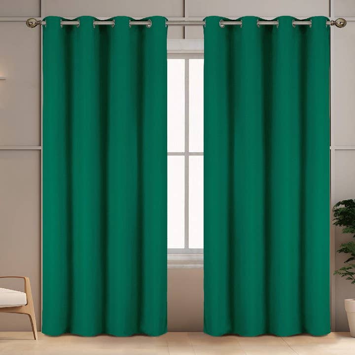 J&V TEXTILES - Wholesale Curtain - 2 Pack - 55'' X 84'' Solid Thermal Blackout Panels (19 Colors)18