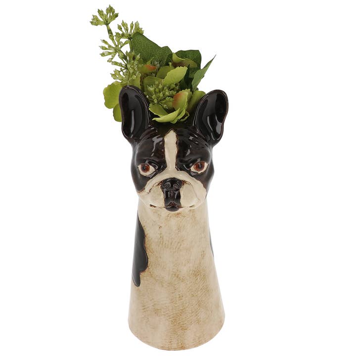 Joe Davies - Wholesale Vase - Village Pottery Top Dog Frenchie Vase