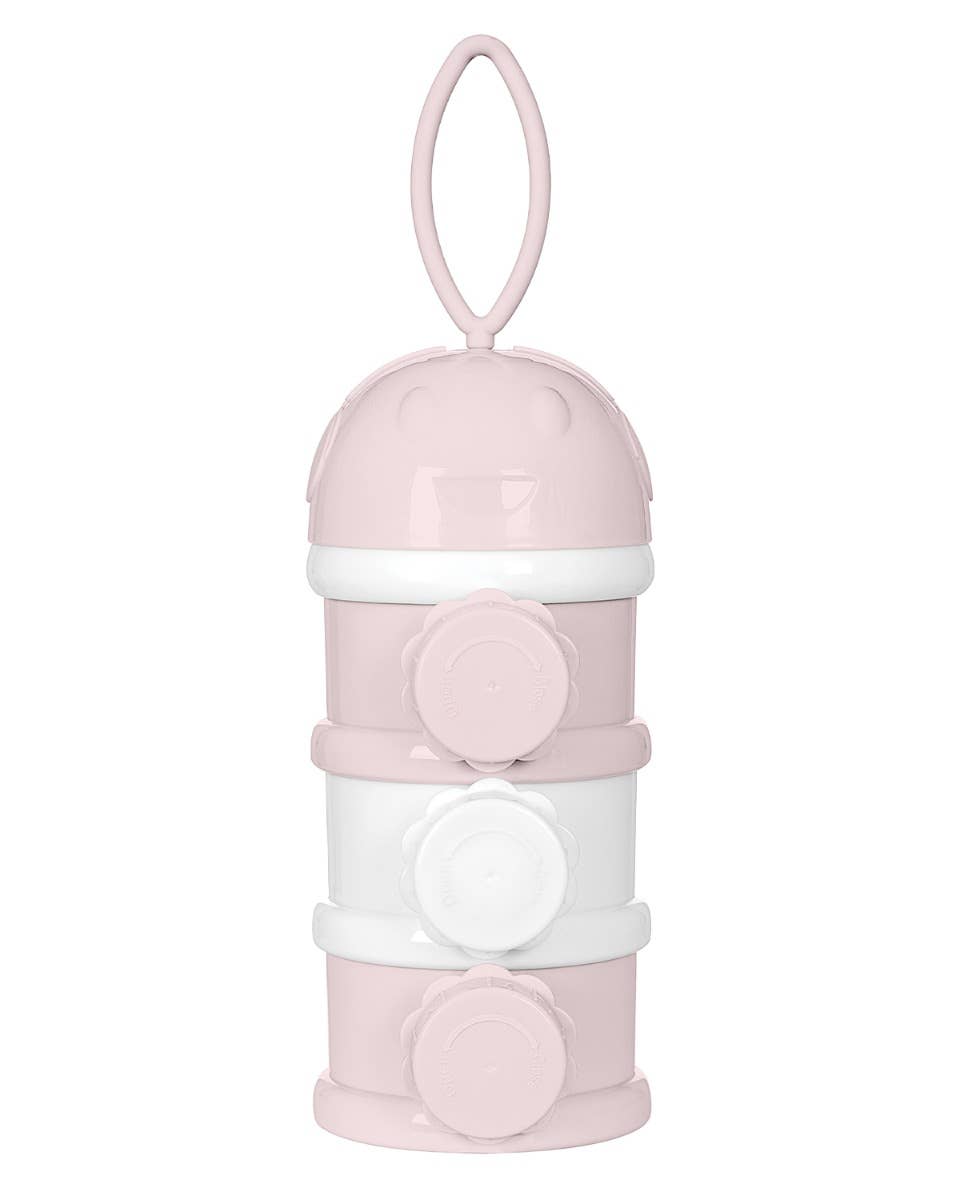 Kikkaboo – wholesale Mjölk- och juiceflaska – Rosa mjölkersättningsbehållare med 3 fack0