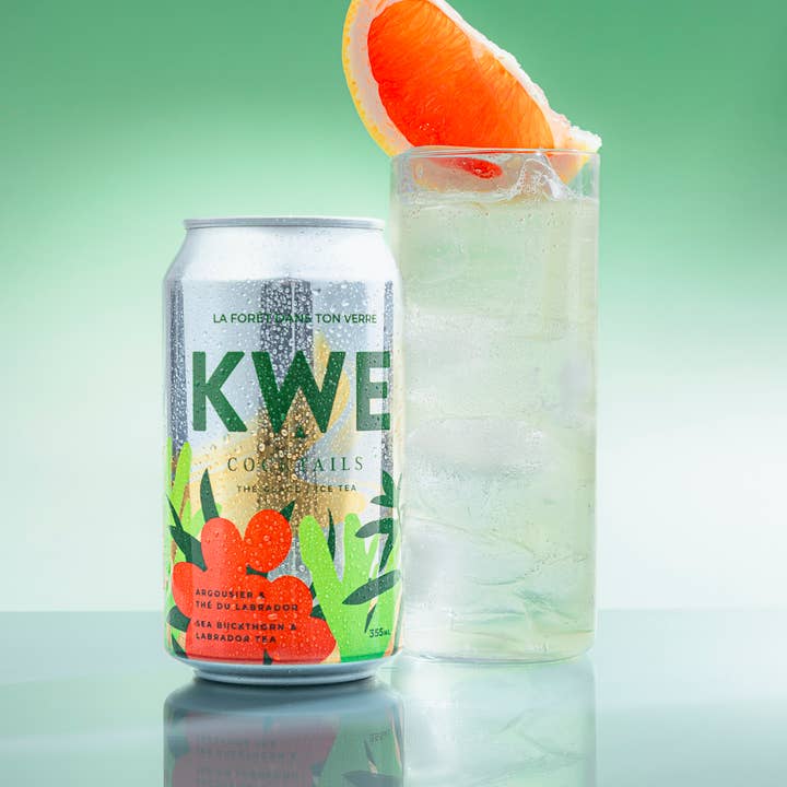 Kwe cocktails - Vente Apéritifs sans alcool/mocktails - Thé glacé nordique – Thé du Labrador & Argousier