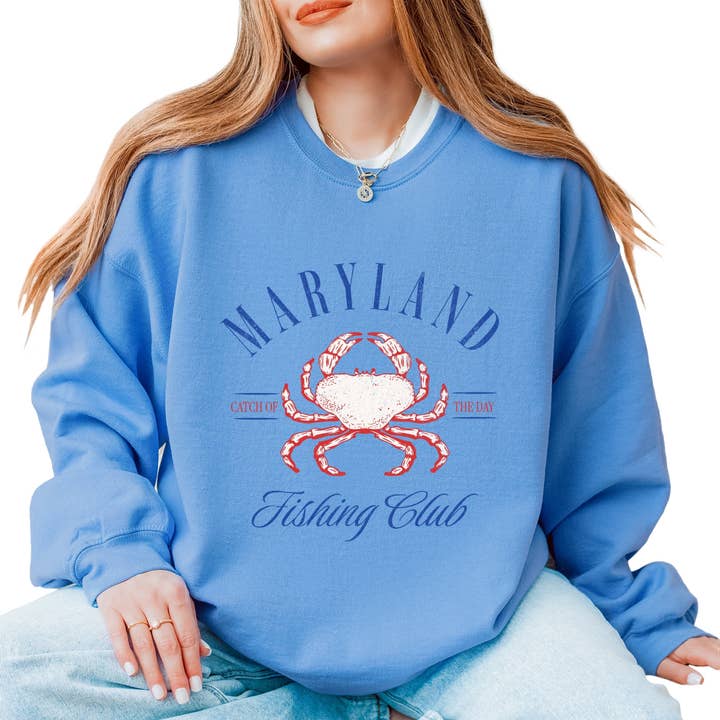 Sweatshirt du Club de Pêche du Maryland pour la vente par Olive And Ivory Wholesale