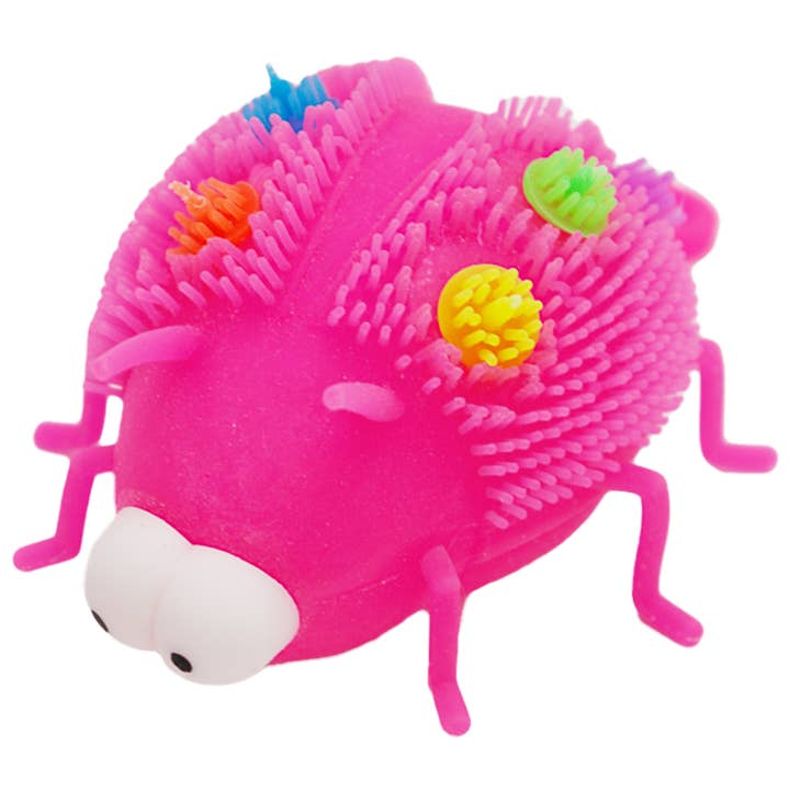 Cap Zone - Wholesale Knijpbal - Kinderen en baby - Goofy Ladybug Spiky Puffer LED Light-Up Squishy2