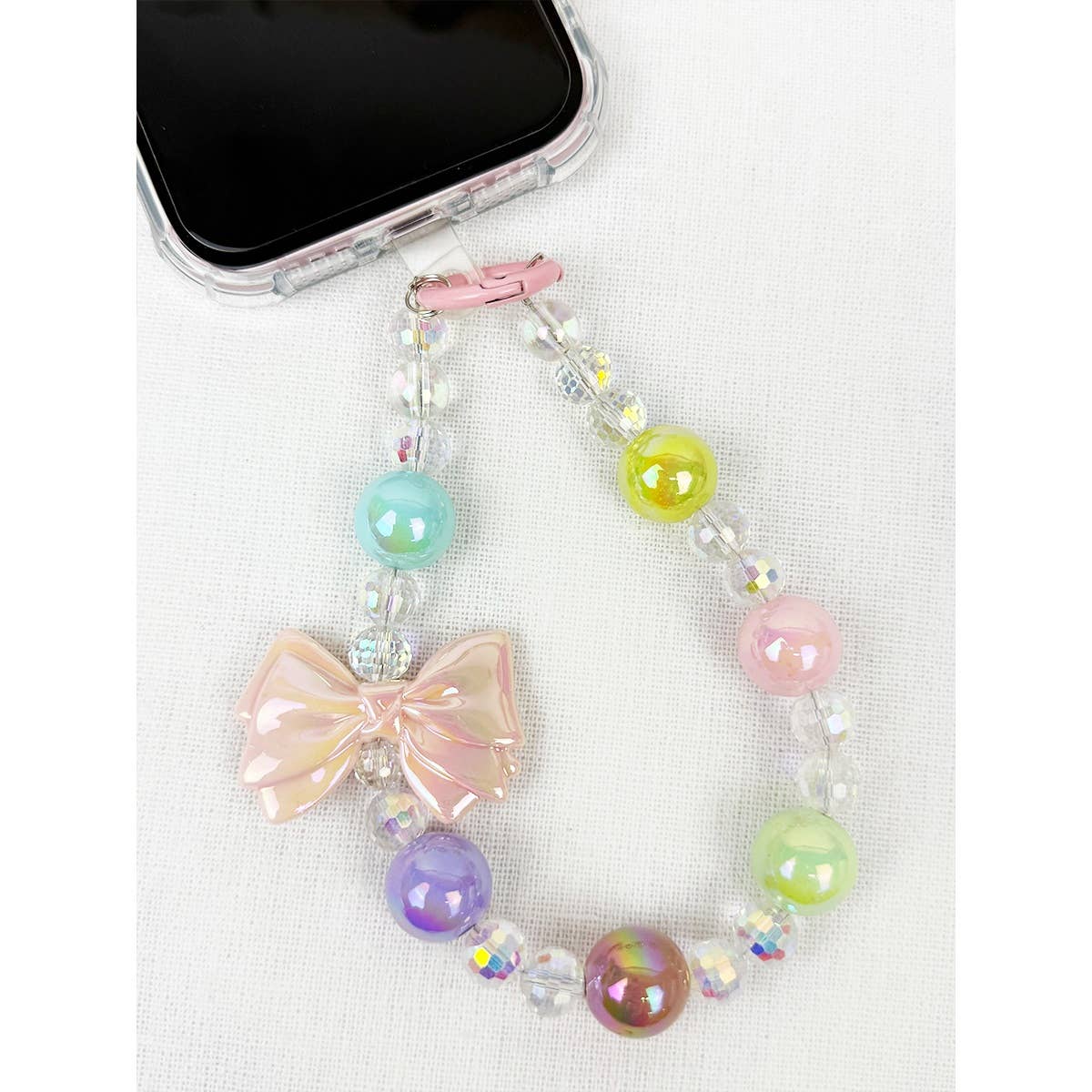 MIX COLOR Pink Palette and Charm keychain and wrist strap for wholesale on Faire4