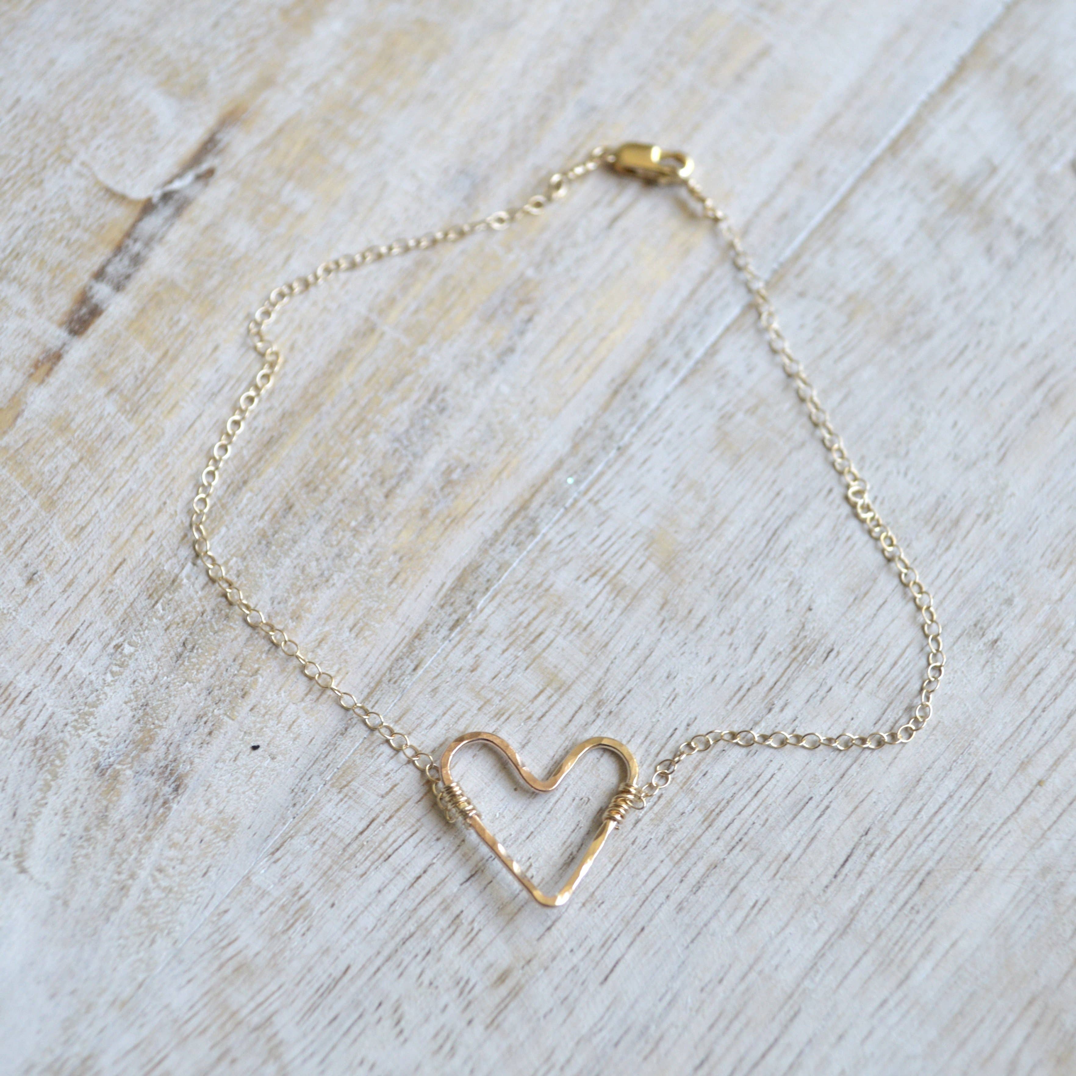 Salty But Sweet – Engroshandel Ankelkæde – Guld Hjerte Ankelkæde4