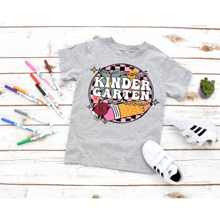 Southern Attitude Designs Inc - Wholesale Screen Printed T-Shirt - Kids - In My Kindergarten Era Back To School Tee