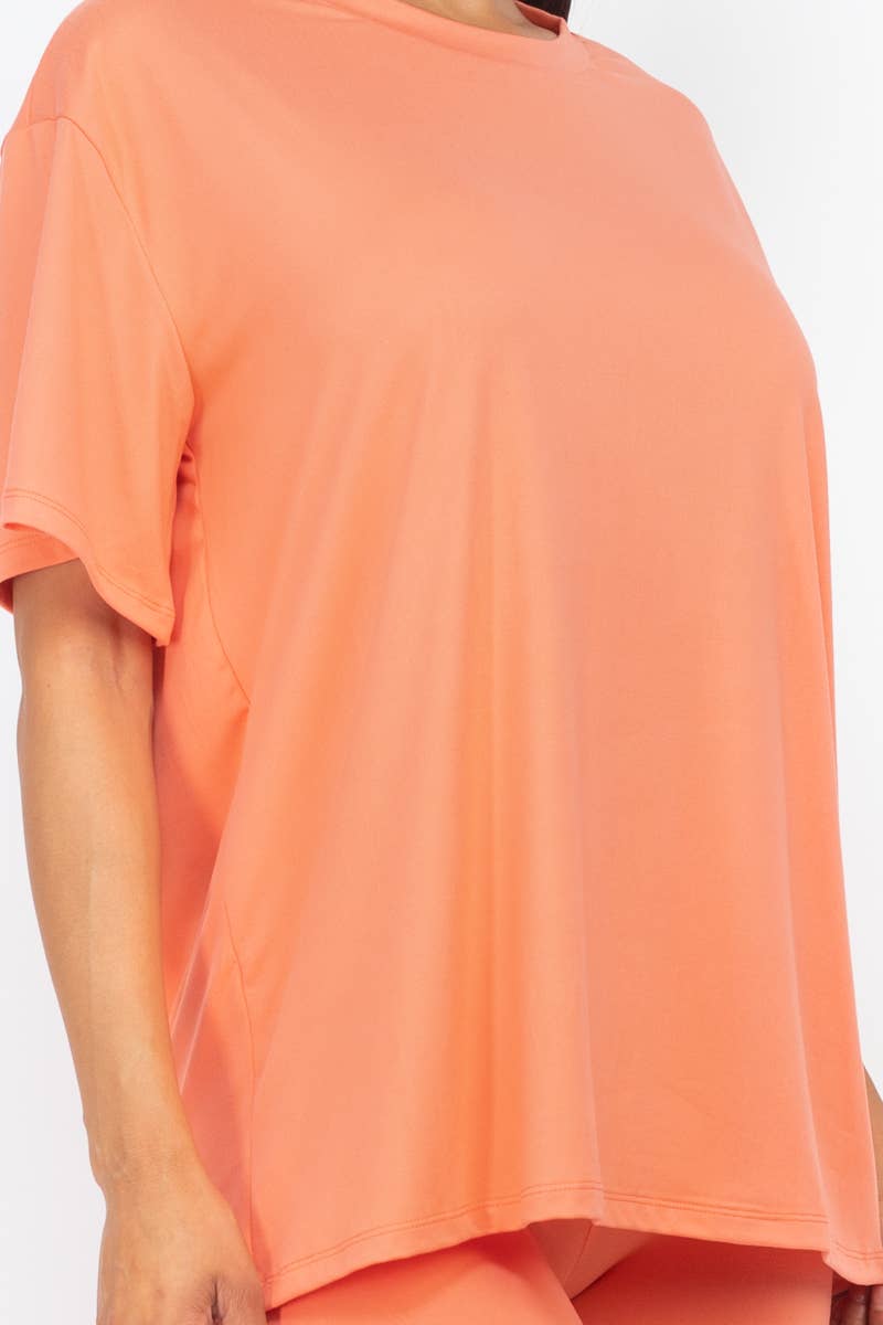 CAPELLA APPAREL - Wholesale Activewear Set - Women's - Loose Fit Top & Bike Shorts Set24