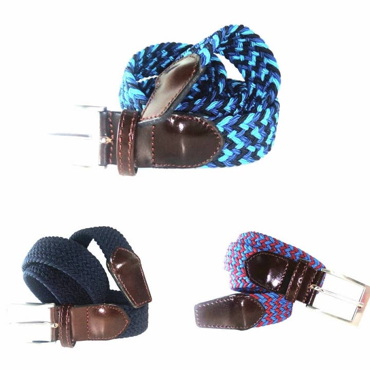 CINTO DE LONA ELÁSTICO COMBINADO COM COURO por atacado de Creaciones Corpas