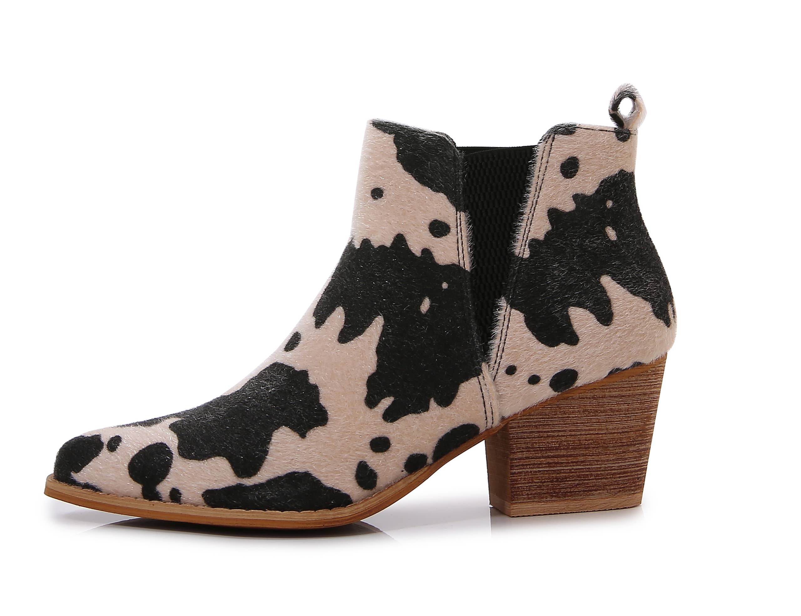 Shop Lev - Wholesale Booties - Women's - [PACK] Women Wooden Heel Slip on Casual Ankle Boots19