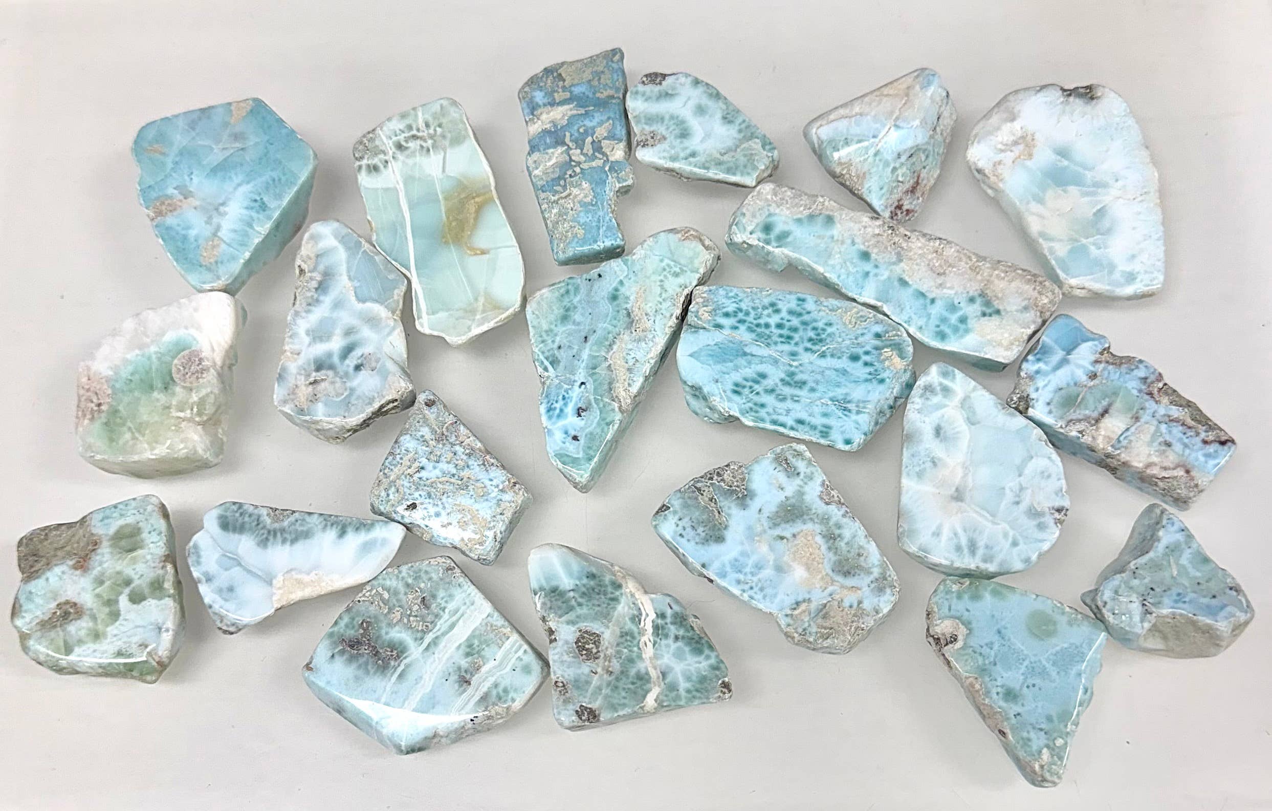 KayleeNYC – wholesale Spiritual stone/crystal – Wholesale Lot 1 lb Natural Larimar Slabs Crystal Healing3