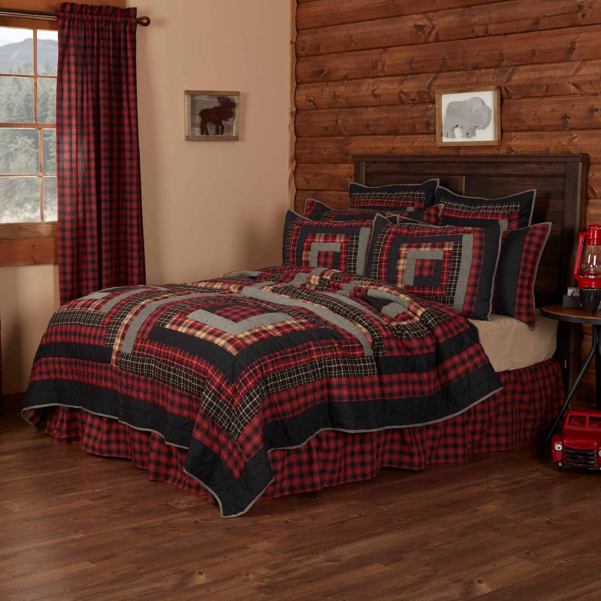 VHC Brands - Wholesale Bedding Set - Cumberland King Quilt Set; 1-Quilt 105Wx95L w/2 Shams 21x371