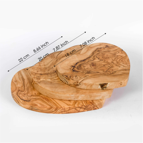 Krafts GmbH Olive Wood - Vendita all'ingrosso Taglieri - Tagliere a forma di cuore in legno d'ulivo fatto a mano – Formaggi, Salumi1
