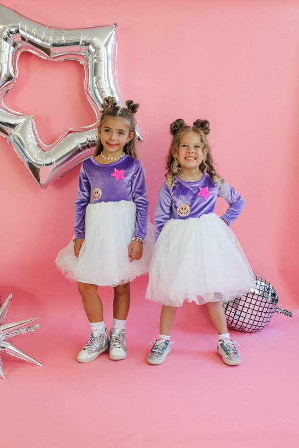 Ellie and Mila - Venta al por mayor Falda tutú - Niños - Vestido tutú con cara sonriente y brillo8