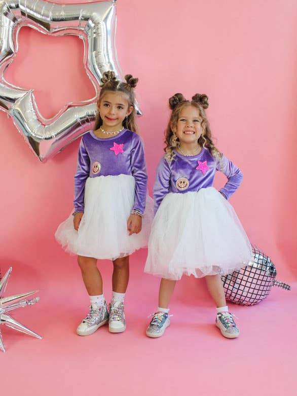 Ellie and Mila - Venta al por mayor Falda tutú - Niños - Vestido tutú con cara sonriente y brillo8