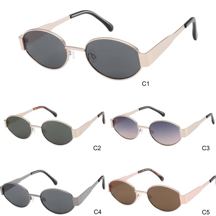 Small Round Metal Sunglasses AS18182 for wholesale by Autoservicioptico SL