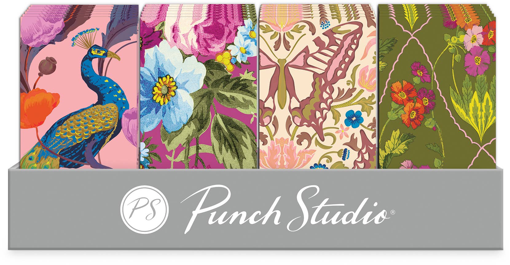 Punch Studio - Wholesale Notepad - Timeless Treasures Foldover Notepads Prepack0