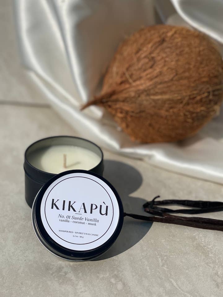 No. 01 Suede Vanilla Small Candle for wholesale by KIKAPU